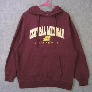 Central Michigan Chippewas Hoodie Mens Large Maroon NCAA Football Calibre